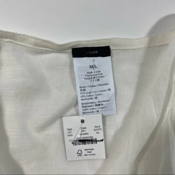 New J Crew Lightweight Beach Poncho In Eyelet - Picture 4 of 5